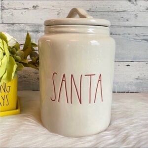 Rae Dunn SANTA Christmas Cookie Jar /Canister
